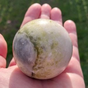 Green Serpentine Sphere